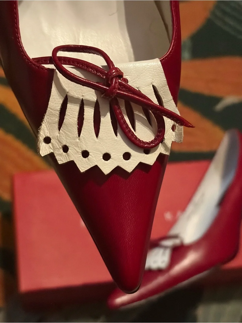 Carlos Falchi sophisticated red